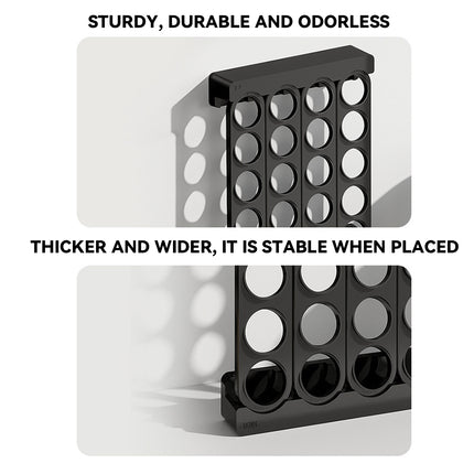 Wall Mounted Coffee Capsule Storage Rack SpaceSaving for Kitchen Cafe Countertop