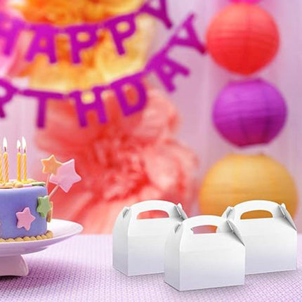 50pcs Portable Pastry Box Bakery Cake Box Takeaway Packing Boxes for Pastries