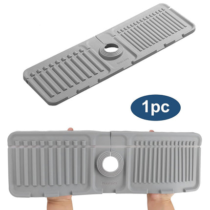 Faucet Draining Pad Narrow Sink Splash Guard Mat for Washbasin Water Catcher