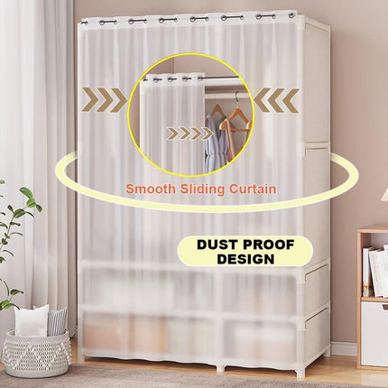 Multi-Function Clothes Storage Rack for Home Bedroom Space Saving Durable