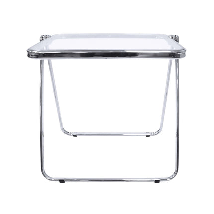 Foldable Transparent Small Coffee Table for Living Room Bedroom Space Saving