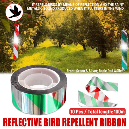 10PCS Orchard Farmland Reflective Bird Repellent Tape Crop Protection Ribbon