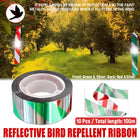 10PCS Orchard Farmland Reflective Bird Repellent Tape Crop Protection Ribbon