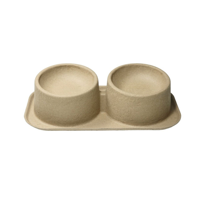 10pcs Cat Dog Bowl Double Round Bowl Angled Raised Feeder Food Water Dish Set