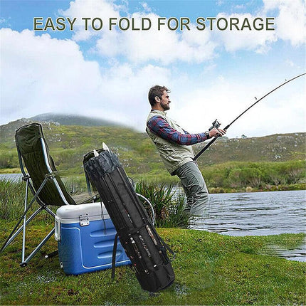 Multifunctional Cylinder Fishing Rod Bag Outdoor Gear Storage Carry Waterproof