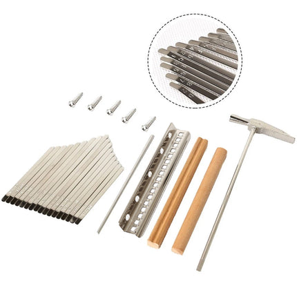 17-Tone Keyboard Set with Soundboard and Tuning Hammer for Musical Instrument