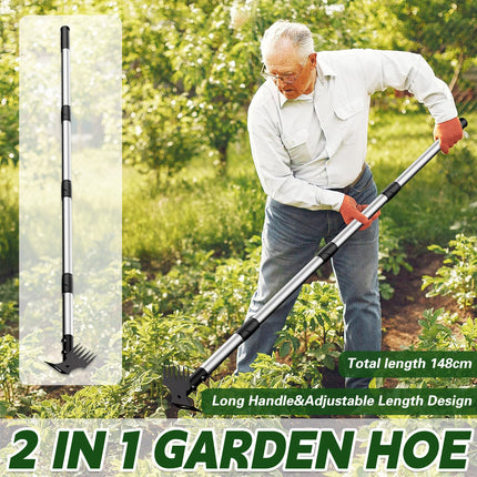 MultiFunctional Hoe Weeder Garden Tool Heavy Duty Durable for Yard Lawn Grooming