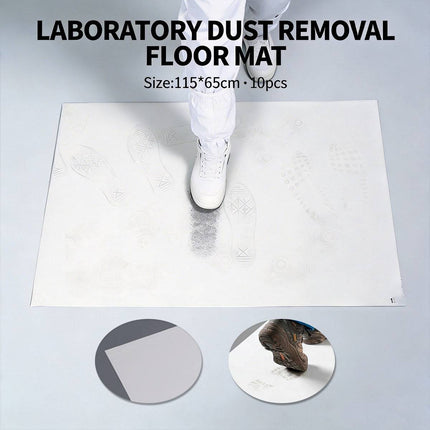 Sticky Dust Floor Mats 10 Pack 115 x 65cm White Peel Sheets