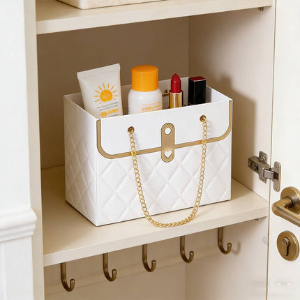 Quilted Handbag Gift Bags Chain Handle 3 Pack