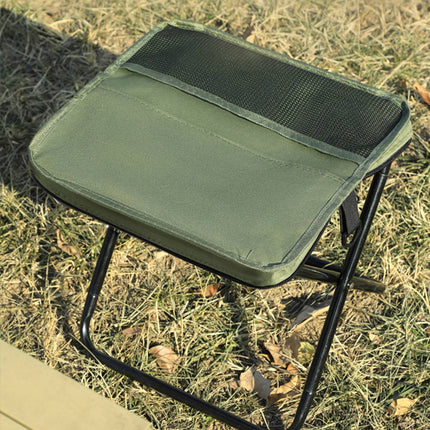 Portable Folding Camping Stool with Side Pocket