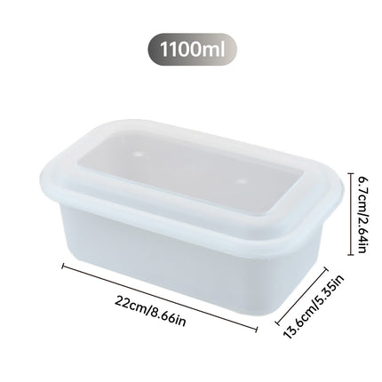 30PCS Disposable Takeout Lunch Box 1100ml Food-Grade PP Restaurant Home Delivery