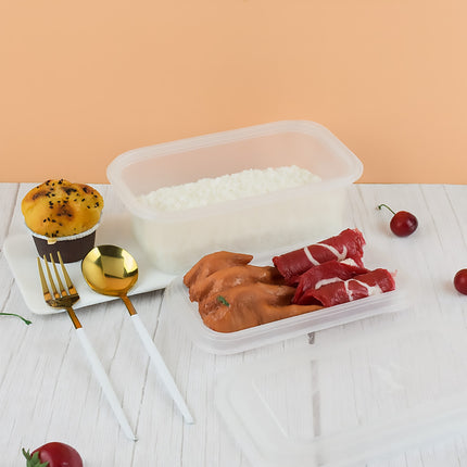 30PCS Disposable Takeout Lunch Box 1100ml Food-Grade PP Restaurant Home Delivery