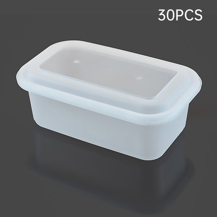 30PCS Disposable Takeout Lunch Box 1100ml Food-Grade PP Restaurant Home Delivery