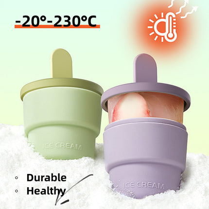 Silicone Ice Cube Moulds 2PCS Food Freezer Tray Set for Homemade Purees and Snacks