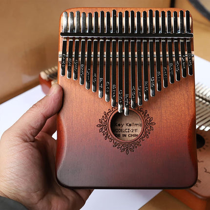 17-Key Beginner Thumb Piano Portable Instrument for Music Learning and Practice