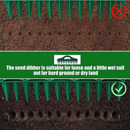 12 Hole Seeding Punch Vegetable Plant Seeder Tool for Garden Planting Soil Punch