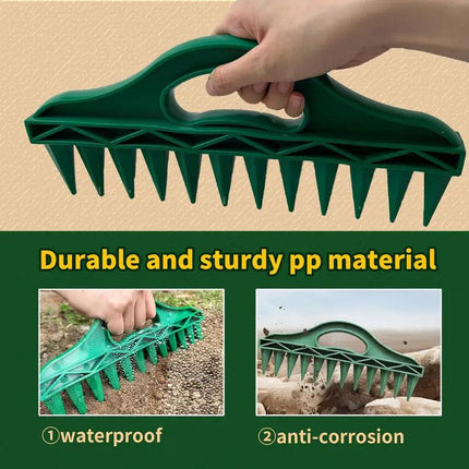 12 Hole Seeding Punch Vegetable Plant Seeder Tool for Garden Planting Soil Punch