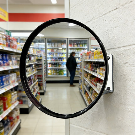 Round Convex Security Mirror 22cm Lightweight Shatterproof Blind Spot Mirror