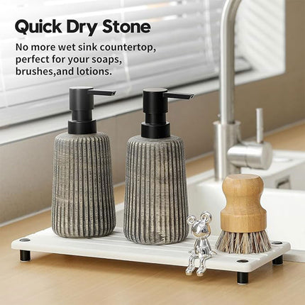Diatom Mud Storage Rack Absorbent Bathroom Sink Drain Mat for Quick Drying