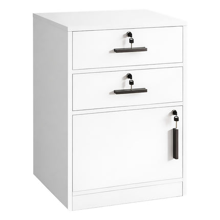 Vertical Steel File Cabinet 2 Drawer Sturdy Office Storage Lockable Heavy Duty