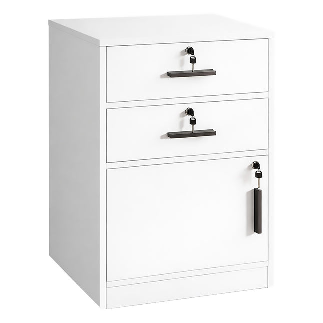 Vertical Steel File Cabinet 2 Drawer Sturdy Office Storage Lockable Heavy Duty