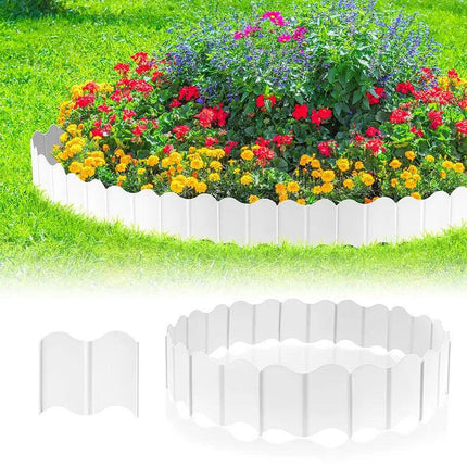 20PCS Garden Edging Fence Decorative Plastic Lawn Border Panels Landscaping