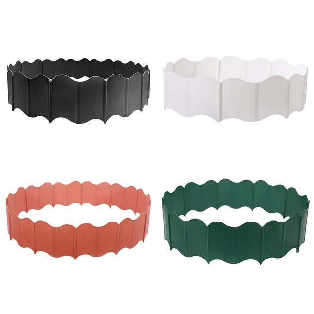20PCS Garden Edging Fence Decorative Plastic Lawn Border Panels Landscaping