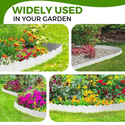 20PCS Garden Edging Fence Decorative Plastic Lawn Border Panels Landscaping