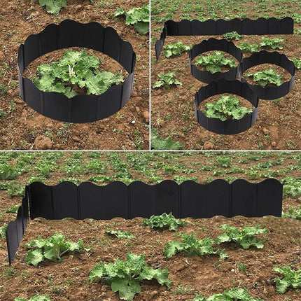 20PCS Garden Edging Fence Decorative Plastic Lawn Border Panels Landscaping