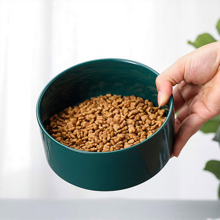 Ceramic Pet Bowl Double Cat Food Bowl Dog Water Bowl Feeding Drinking Bowl Set