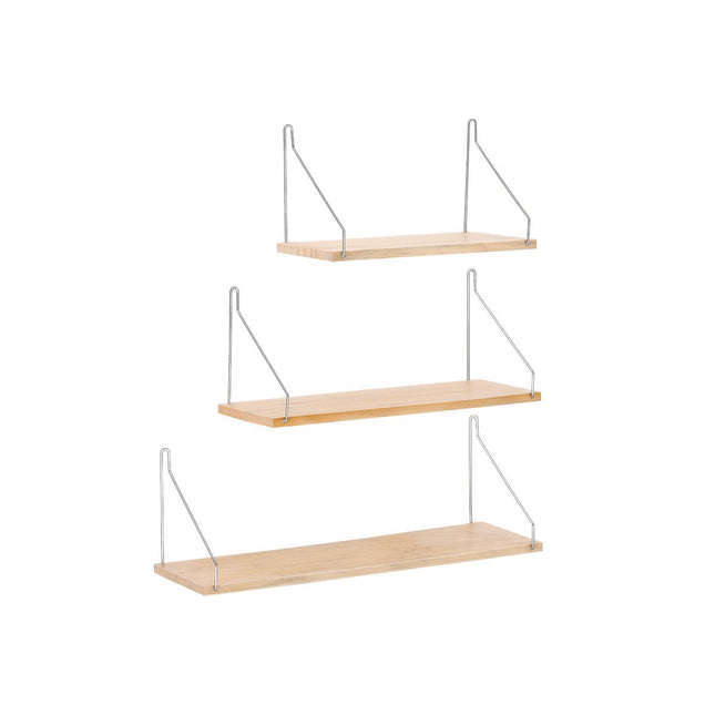 3 PCS Hole Free Wall Mounted Shelf Decor Space Saving for Home Bedroom Storage
