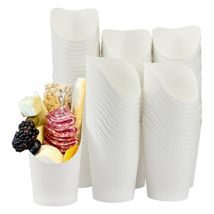 100PCS French Fry Cup 12/14/16oz Food-safe Oil-Resistant for Food Packaging Use
