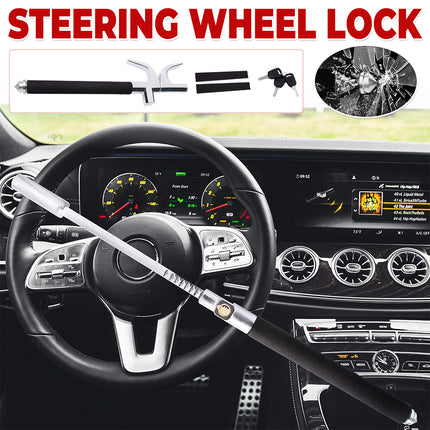 Multi Functional Car Anti Theft Steering Wheel Lock Security Bar for Vehicle Use