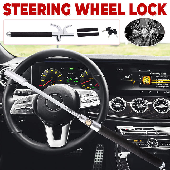 Multi Functional Car Anti Theft Steering Wheel Lock Security Bar for Vehicle Use