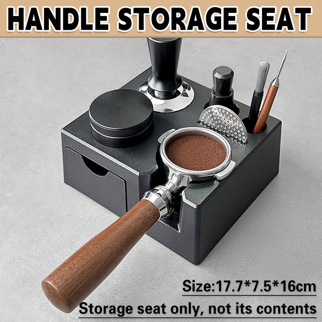 Coffee Tamper Holder Base for Portafilter Stand Rack Espresso Powder Storage