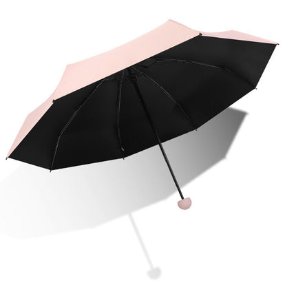 Portable Foldable Umbrella with Zipper Storage Bag Travel Commuter Rain-Proof