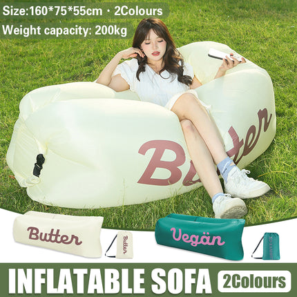 Inflatable Sofa Outdoor Portable Lazy Air Lounge For Camping Picnic Lightweight