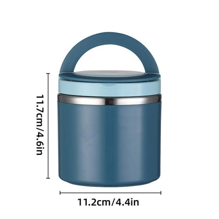 Stainless Steel Insulated Lunch Box Bento Box Thermal Food Container Breakfast