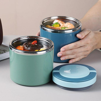 Stainless Steel Insulated Lunch Box Bento Box Thermal Food Container Breakfast