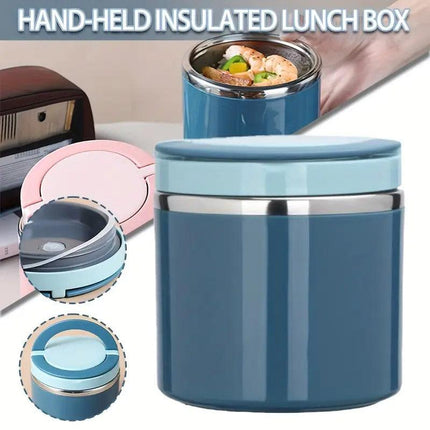 Stainless Steel Insulated Lunch Box Bento Box Thermal Food Container Breakfast
