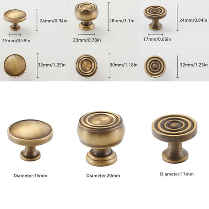 Copper Cabinet Handle Simple Retro Wardrobe Drawer Pull for Cabinet Furniture