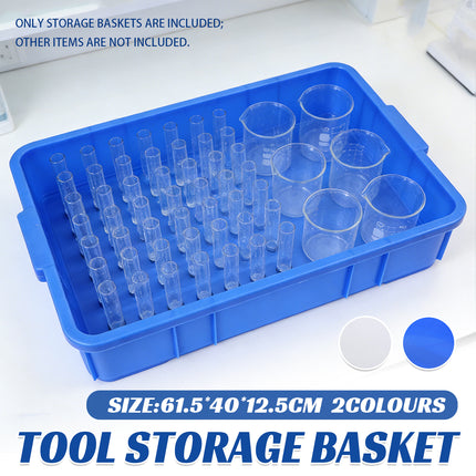 Rectangular Hardware Tool Box Large Capacity Storage Organizer for Garage Use