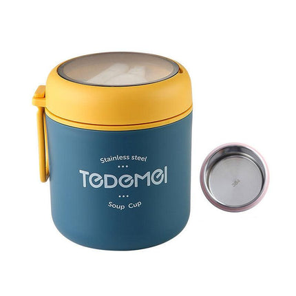530ml Stainless Steel Insulated Lunch Box Portable Food Storage Mug Soup Meals