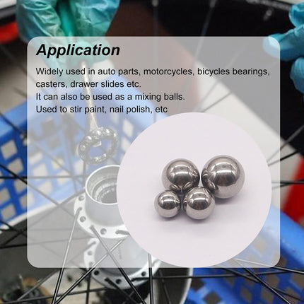 600PCS Stainless Steel Metric Ball Bearing Set Precision Steel Ball for Use DIY