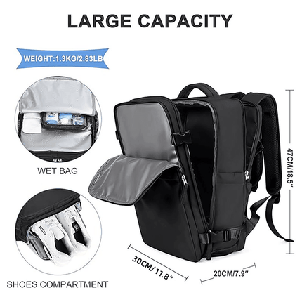 Waterproof Travel Backpack Outdoor Sports Shoulder Bag Hiking Camping Daypack