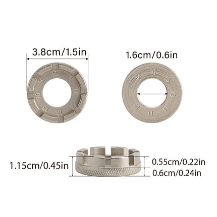 Bicycle Spoke Wrench Ring Tool Bike Wheel Repair Tool for Spoke Adjustment Kit