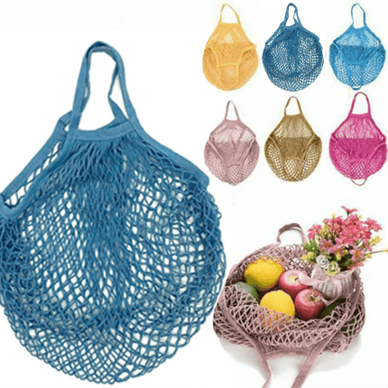 Mesh Net Turtle Bag String Shopping Bag Reusable Fruit Storage Handbag Totes Au
