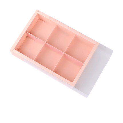 10PCS Cake Box with Transparent Lids Gift Packaging Boxes for Moon Cakes Cookie
