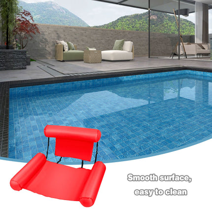 Inflatable Pool Lounge Chair Floating Recliner Seat for Pool Relaxation