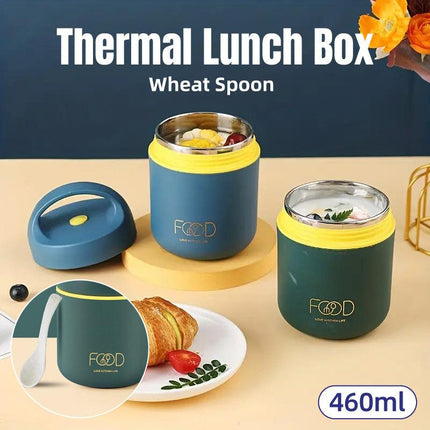 460ml Insulated Lunch Box Soup Container Portable Small Food Storage Box Bucket
